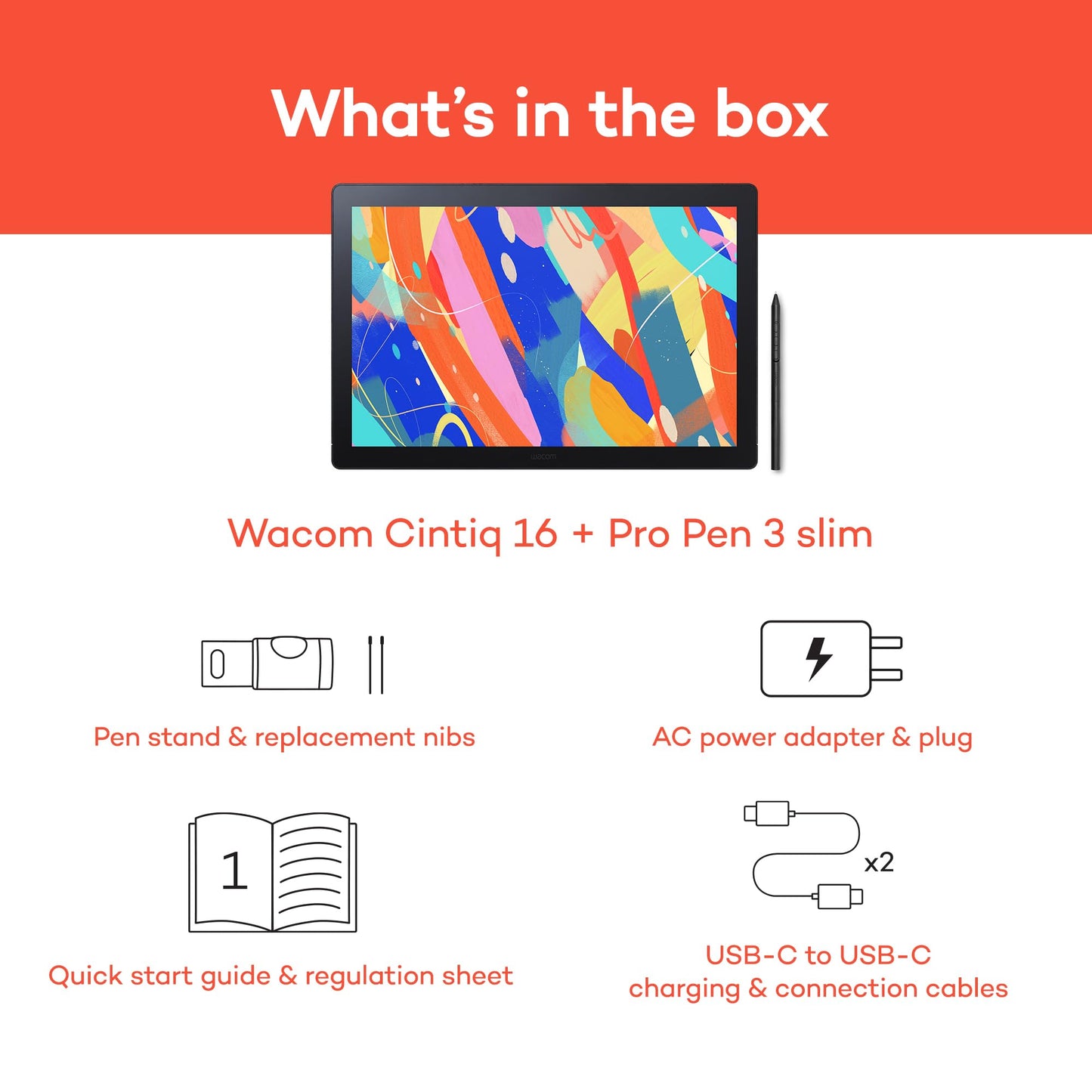 Wacom Cintiq 16 Professional Drawing Tablet with Pro Pen 3