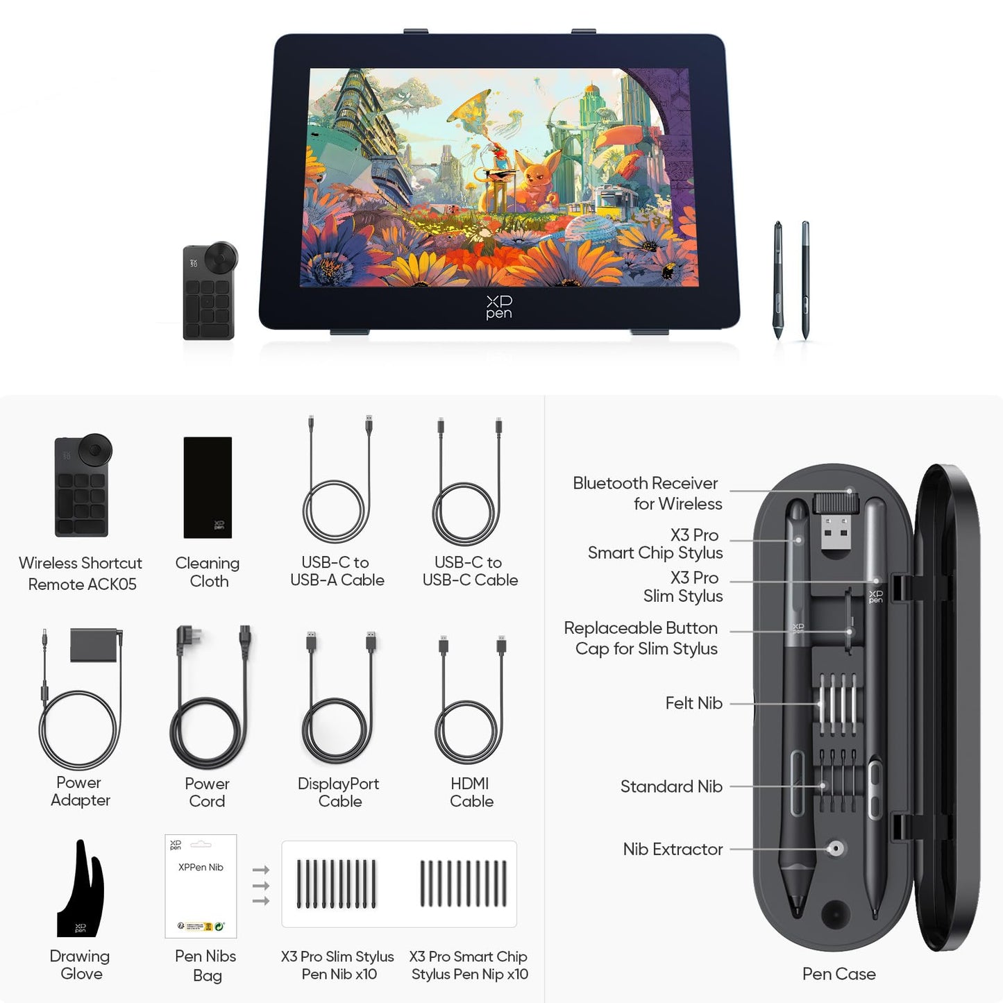 XPPen Artist Pro 24 Gen2 4K Professional Drawing Tablet Display