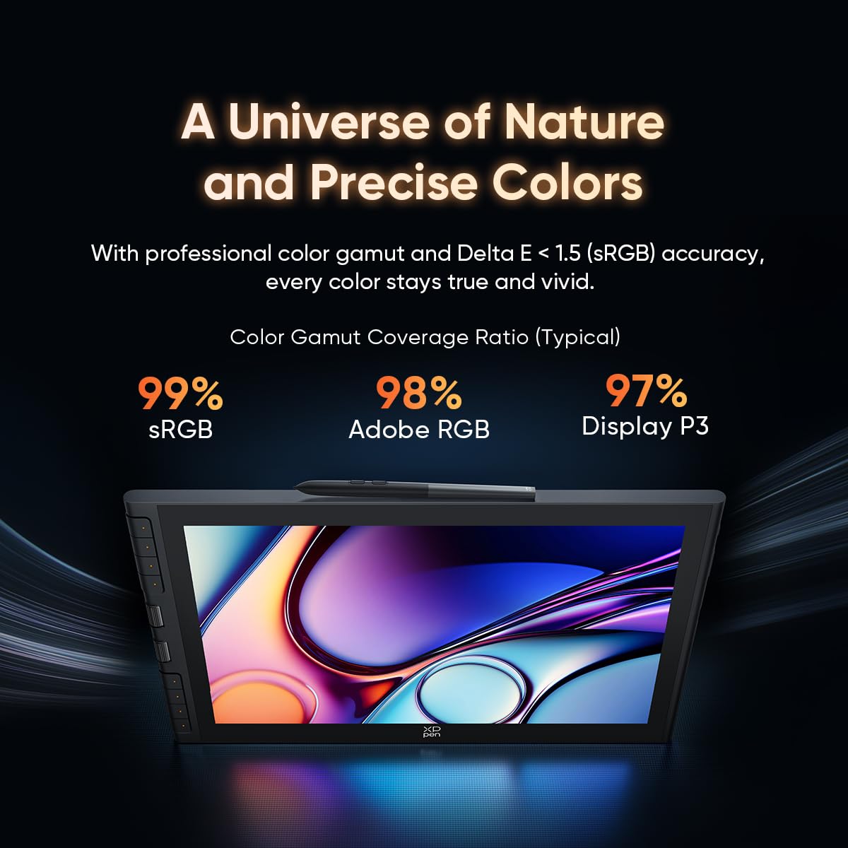 XPPen Artist 16 3rd Gen Pen Display with 16K Pressure Stylus