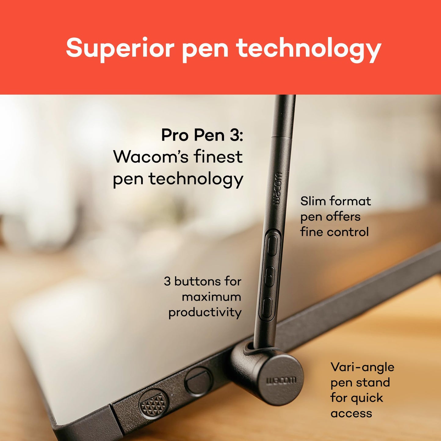 Wacom Cintiq 16 Professional Drawing Tablet with Pro Pen 3