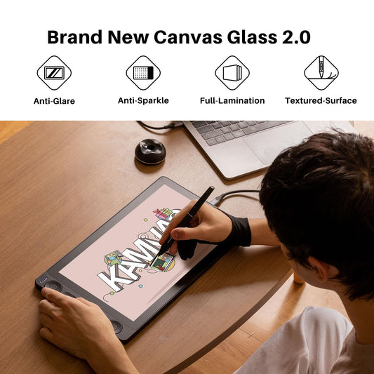 HUION Kamvas 13 Gen 3 Full-Laminated Drawing Tablet with Dual Dials