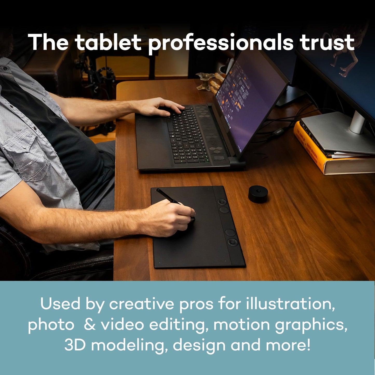 Wacom Intuos Pro Medium Bluetooth Professional Drawing Tablet 2025