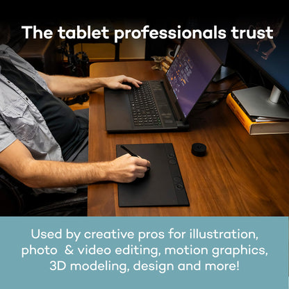 Wacom Intuos Pro Medium Bluetooth Professional Drawing Tablet 2025